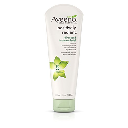 Aveeno Positively Radiant 60-Second In Shower Facial 5oz