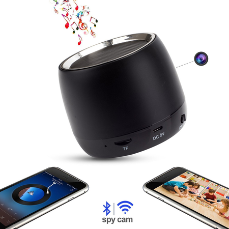 AnnBos HD 1080P Hidden Camera WIFI Spy Camera Bluetooth Speaker Wireless Cam Motion Detection Mini Video Recorder Night Vision Cameras