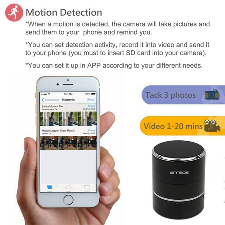 AnnBos Speaker Hidden Camera By WEMLB – HD 1080P WIFI Hidden Camera