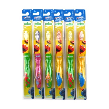 Crest Kids Toothbrush Sesame Street Soft (6 Pieces) Asst Colors