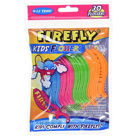 Firefly Flossers Kids 30 Count (12 Pieces)