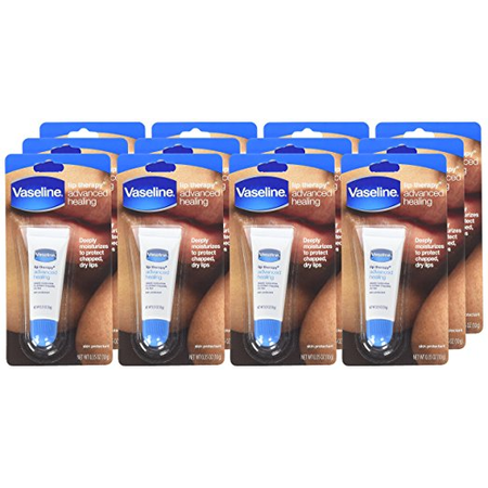 Vaseline Lip Therapy Advanced 0.35oz (12 Pieces) Display
