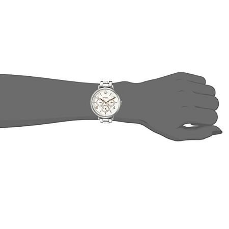 Đồng hồ Fossil Women's ES3939 Jacqueline Multifunction White Stainless Steel Watch