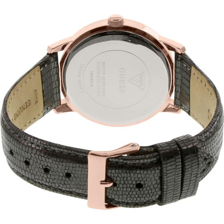Đồng hồ GUESS Women's U0642L3 Classic Grey Watch with Genuine Leather Strap