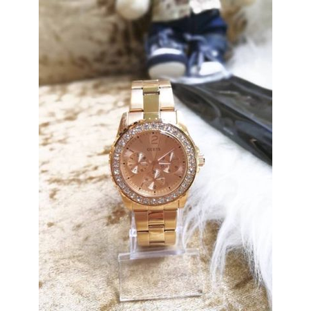 Đồng hồ GUESS Factory Women's Rose Gold-Tone Multifunction Watch, NS
