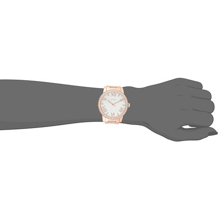 Đồng hồ GUESS Women's U0329L3 Dazzling Oversized Rose Gold-Tone Watch with Genuine Crystals