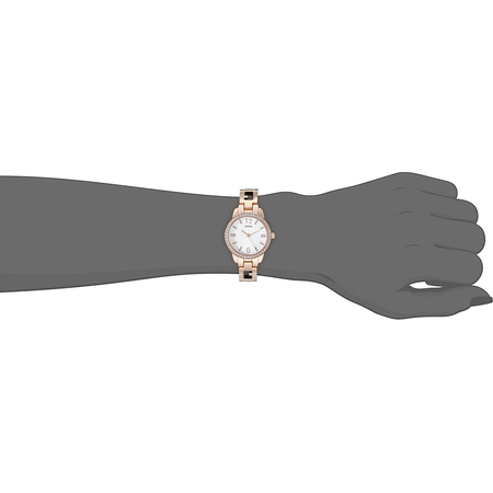 Đồng hồ GUESS Women's U0568L3 Iconic Rose Gold-Tone Logo Watch with Genuine Crystals & Self-Adjustable Links