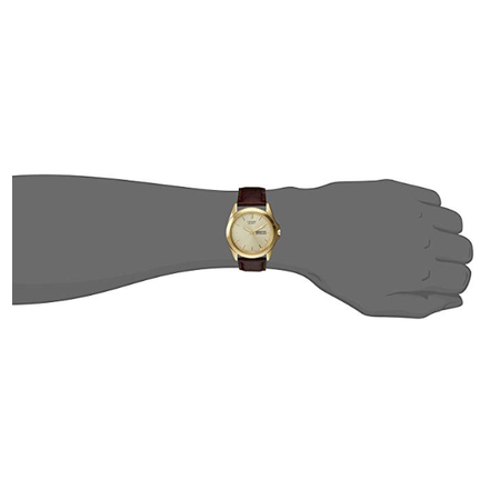 Đồng hồ Citizen Men's Goldtone Watch With Brown Leather Strap