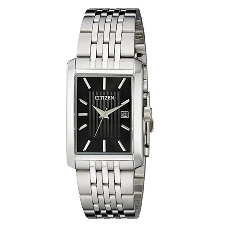 Đồng hồ Citizen Men's Stainless Steel Rectangular Watch