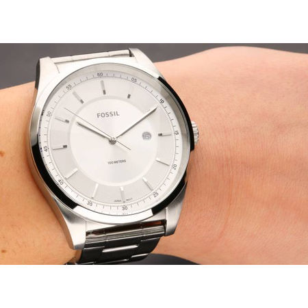 Đồng hồ Fossil Mathis Three-Hand Date Stainless Steel Watch