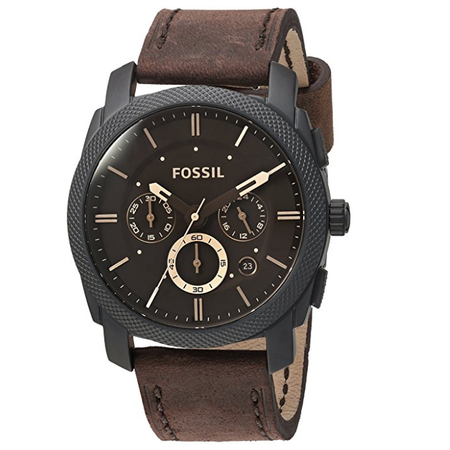 Đồng hồ Fossil Machine Chronograph Leather Watch and Bracelet Box Set