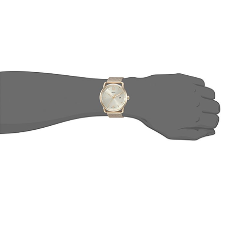 Đồng hồ Fossil The Commuter Three-Hand Date Gold-Tone Stainless Steel Watch
