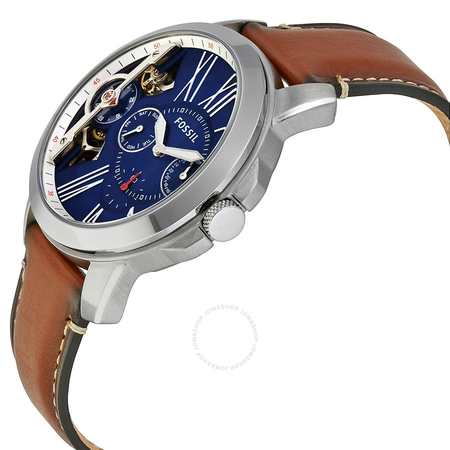 ​Đồng hồ Fossil Mens ME1161 Grant Twist Three-Hand Luggage Leather Watch