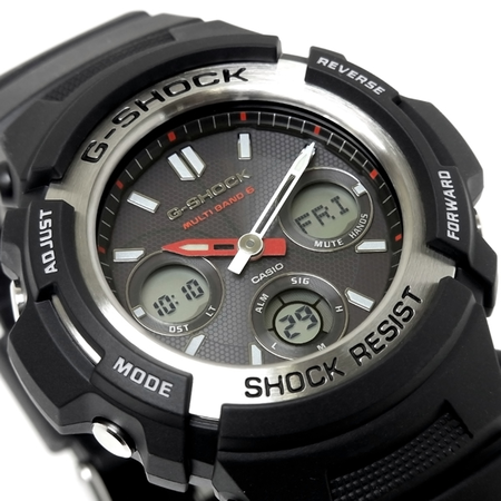 Đồng hồ G-Shock AWG-M100-1ACR Men's Tough Solar Atomic Black Resin Sport Watch 4.2 out of 5 stars    318 customer reviews  | 52 answered questions