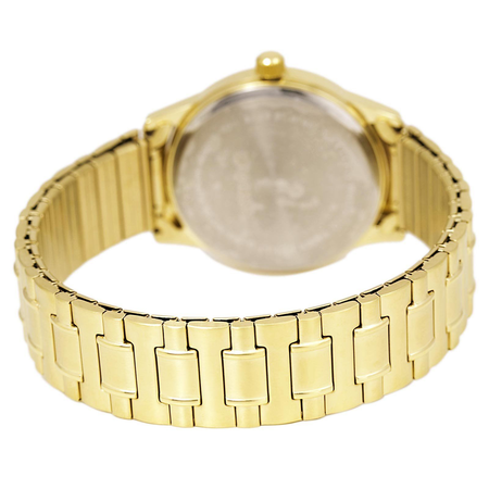 Đồng hồ Citizen Bf0612-95a Men's Easy Reader White Dial Gold Tone Expansion Band Watch