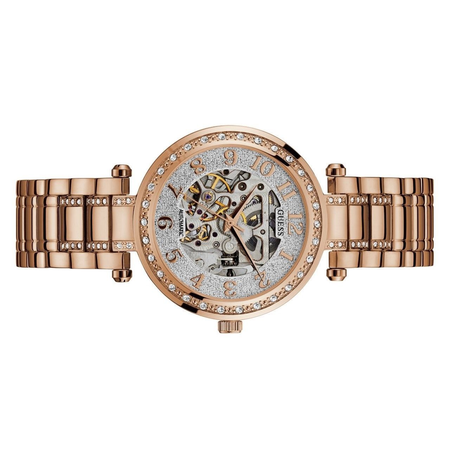 Đồng hồ GUESS Rose Gold Tone Automatic Stainless Steel Ladies Classic Watch U1015L2