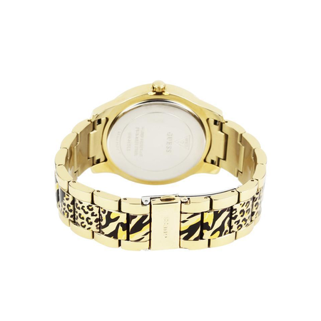 Đồng hồ GUESS Women's U0465L1 Gold-Tone Animal Print Watch