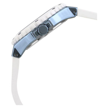 Đồng hồ GUESS STEEL W0149L6,Ladies Multi-Function,White Tone,Stainless Steel Case,Silicone Strap,50m WR