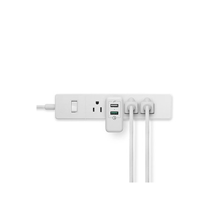 Spigen Essential F207 Quick Charge 3.0 Travel Charger w/ 2-Ports - White - Box Packaging