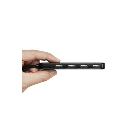Spigen Essential F100 4-Port Ultra Slim USB 2.0 Gen 1 Hub - Retail Packaged