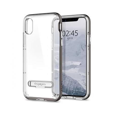 Spigen Crystal Hybrid Case for Apple iPhone X - Gunmetal