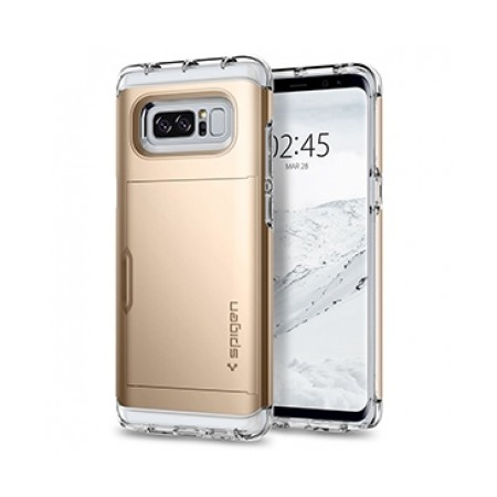Spigen Crystal Wallet Case for Samsung Galaxy Note 8 - Champagne Gold