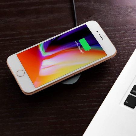 Sạc không dây Spigen Essential F301W Ultra Slim Wireless Charger - White