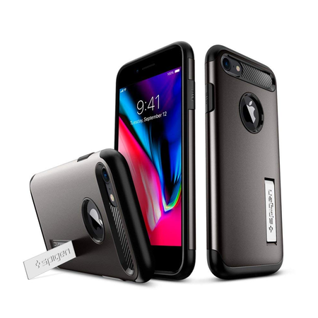 Spigen Slim Armor Case for Apple iPhone 7 / 8 - Gunmetal