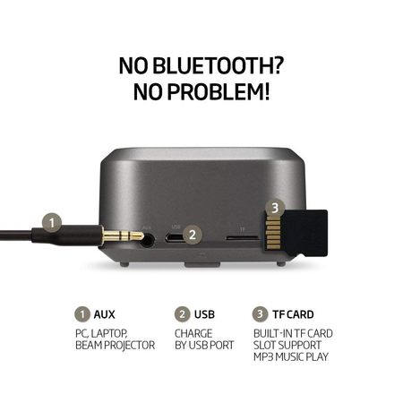 Loa Spigen Wireless Bluetooth Speaker R12S - Gunmetal Gray - Retail Packaged