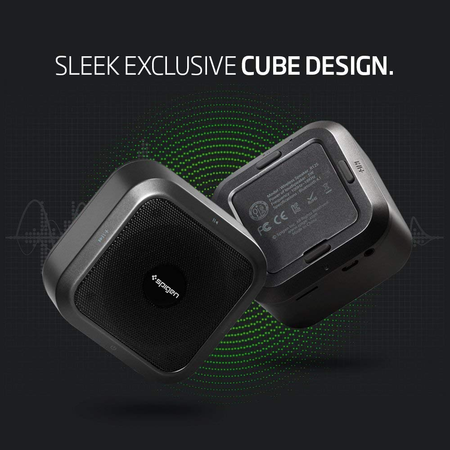 Loa Spigen Wireless Bluetooth Speaker R12S - Gunmetal Gray - Retail Packaged