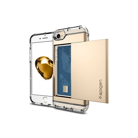 Spigen Crystal Wallet Case for Apple iPhone 7 / 8 - Champagne Gold