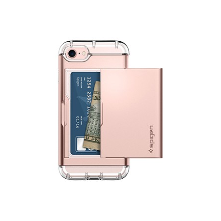 Spigen Crystal Wallet Case for Apple iPhone 7 / 8 - Rose Gold