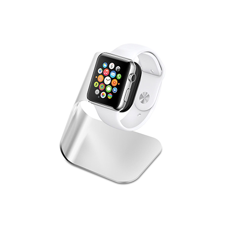 Spigen S330 Apple Watch Stand Holder - Silver - Retail Packaged