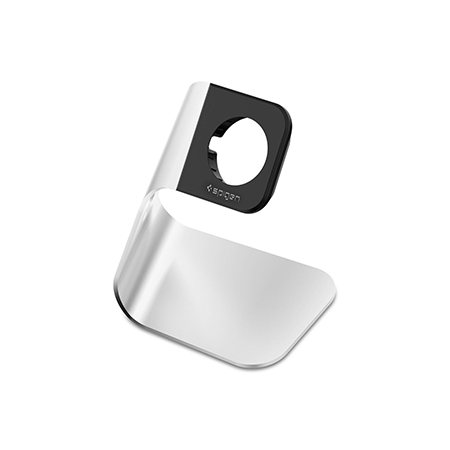Spigen S330 Apple Watch Stand Holder - Silver - Retail Packaged