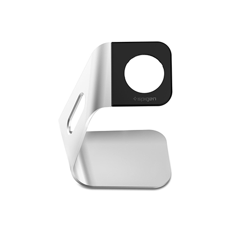 Spigen S330 Apple Watch Stand Holder - Silver - Retail Packaged