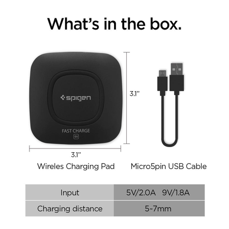 Sạc không dây Spigen SGP Essential® F301W Wireless Charger