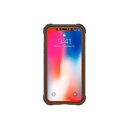 Spigen Pro Guard Case w/ Tempered Glass for Apple iPhone X - Black