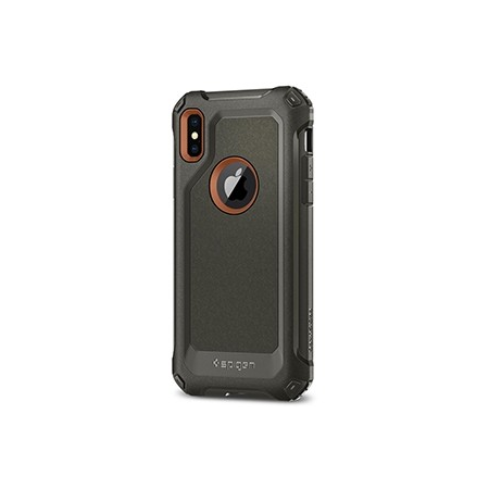 Spigen Pro Guard Case w/ Tempered Glass for Apple iPhone X - Black
