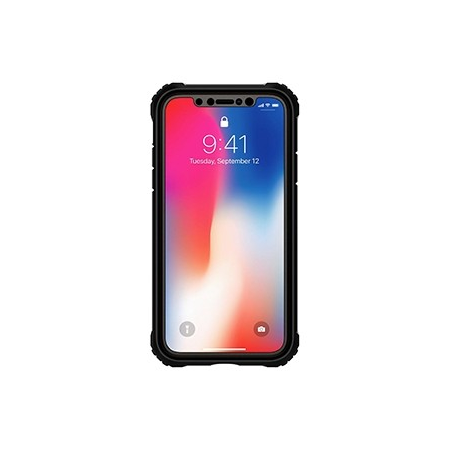 Spigen Pro Guard Case w/ Tempered Glass for Apple iPhone X - Gunmetal