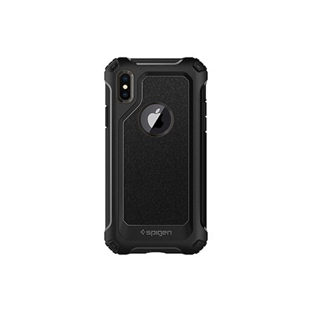 Spigen Pro Guard Case w/ Tempered Glass for Apple iPhone X - Gunmetal