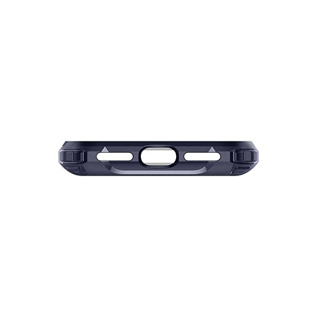 Spigen Pro Guard Case w/ Tempered Glass for Apple iPhone X - Midnight Blue