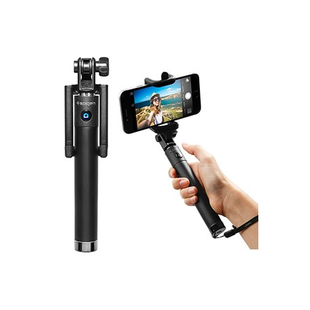 Spigen S520 Bluetooth Selfie Stick - Black