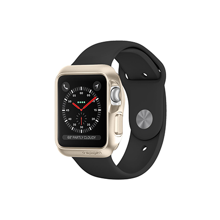 Spigen Slim Armor Case for Apple Watch 38mm - Gold - Retail Packaged