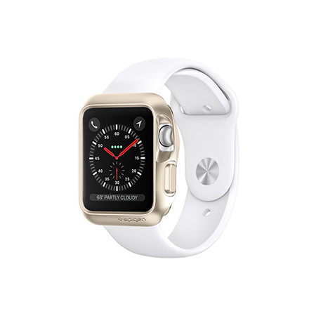 Spigen Slim Armor Case for Apple Watch 38mm - Gold - Retail Packaged