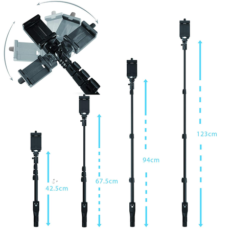 Gậy chụp ảnh Fugetek FT-568 Professional High End Selfie Stick Monopod