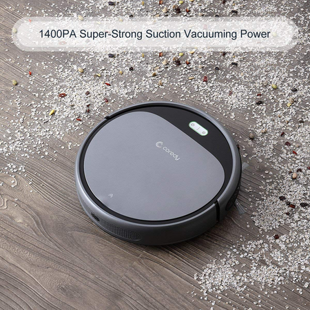 Robot lau nhà Coredy Robot Vacuum Cleaner, 1400Pa Super-Strong Suction, Ultra Slim, Automatic Self-Charging Robotic Vacuum