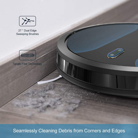 Robot lau nhà Coredy Robot Vacuum Cleaner, All-New Upgraded, Boundary Strip Supported, 360° Smart Sensor Protection