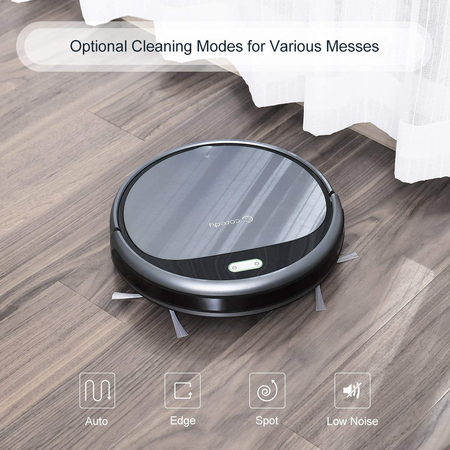 Robot lau nhà Coredy Robot Vacuum Cleaner, 1400Pa Super-Strong Suction, Ultra Slim, Automatic Self-Charging Robotic Vacuum