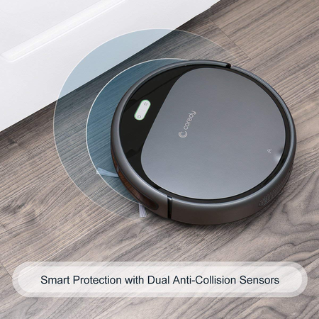 Robot lau nhà Coredy Robot Vacuum Cleaner, 1400Pa Super-Strong Suction, Ultra Slim, Automatic Self-Charging Robotic Vacuum