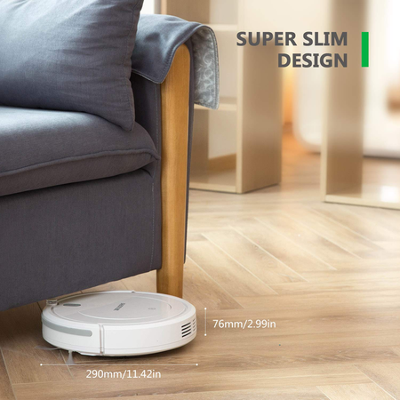 Robot lau nhà BEAUDENS Robot Vacuum Cleaner with Slim Design, Tangle-Free